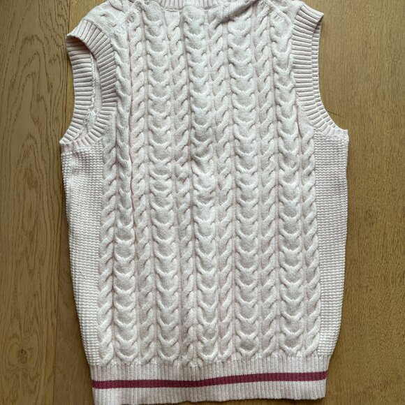 Like Aritzia New Sunday Best Winston Pink Long Sweater Vest - Picture 2 of 4